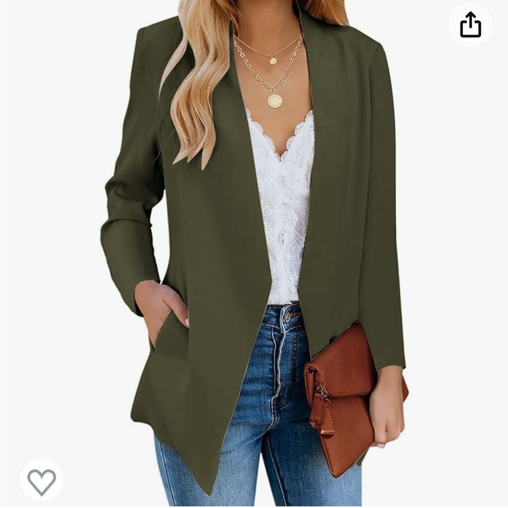 NWOT Olive Green Blazer